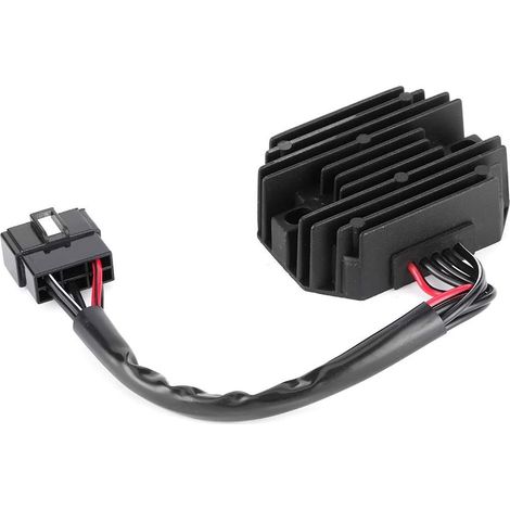 Redresseur de Régulateur de Tension de Moto, Régulateur de Tension de Moto Redresseur de YHC010 32800-33400 ABS en Alliage d'aluminium pour AN400 GS500 GSF250 GSF400 GS850 (1/5)