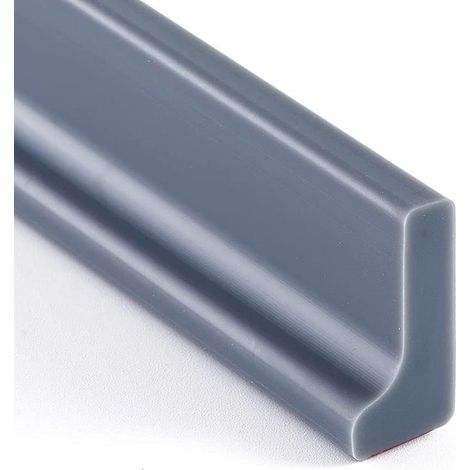 Seuil de Douche Silicone Barrage d'eau Bande d'étanchéité Baignoire Barriere De Douche Bande de Retenue d'eau pour Salle de Bain Evier- 2M, Gris