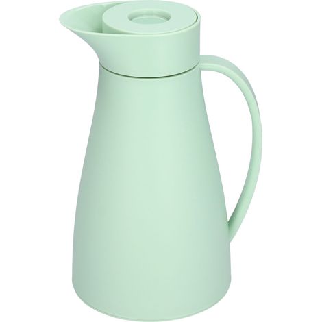 Bouilloire Isotherme 1000ml avec Doublure Verre et Couvercle, Pot Double Paroi pour Café, Thé et Boissons (1/5)