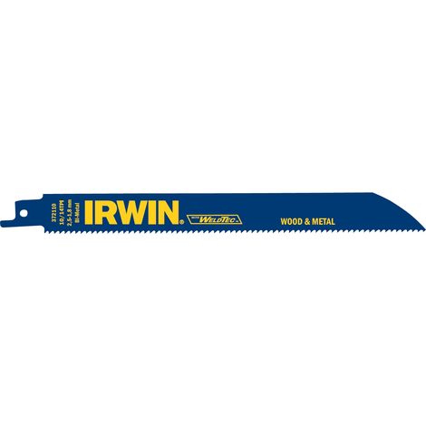 LAME DE SCIE SABRE BI-METAL POUR BOIS ET METAUX 5 LAMES IRWIN 10504159 (1/5)