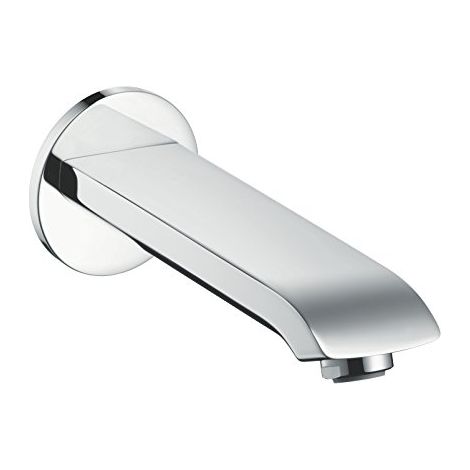 hansgrohe Bec de baignoire Metris chromé, montage mural, saillie (1/4)