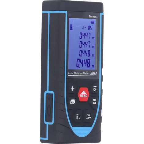 Télémètre Laser Numérique Haute Précision Portable Infrarouge SW M50A 50m avec Batterie Intégrée, Mesure de Distance de Précision, Outil de Mesure de Longueur (1/5)