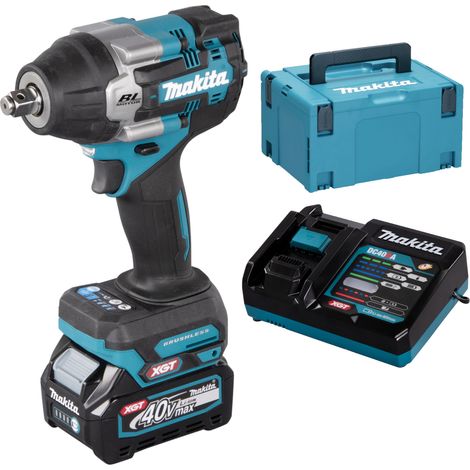 Schrauber 1/2'' 750Nm 40V max MAKITA 2 batt. BL4040 + Ladegerät - TW007GM201 (1/10)