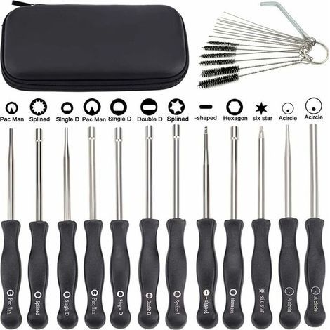 Lot de 12 outils de réglage carburateur avec scredrivers acircle pour petit moteur 2 temps pour Husqvarna pour tronçonneuse (1/4)