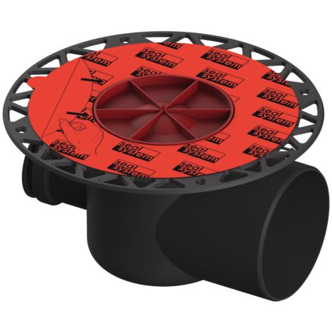 TECEdrainpoint S Ablauf DN100 waagerecht 3607500 mit Seal System Universalflansch (1/3)
