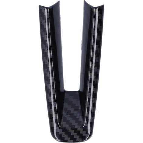 Cache-volant décoratif autocollant pour la partie inférieure, compatible avec Mazda 3/Axela 2020, style fibre de carbone, noir brillant