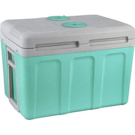 Thermoelektrische Kühlbox INCASA 40L - Stromversorgung 12/220V - Grün - Ideal für den Sommer im Auto