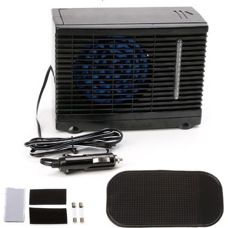 Ventilateur Climatisation Portable 12V Voiture – Rafraîchisseur d'Air Multifonction Compact pour Auto, Camion et Camping-Car (1/2)