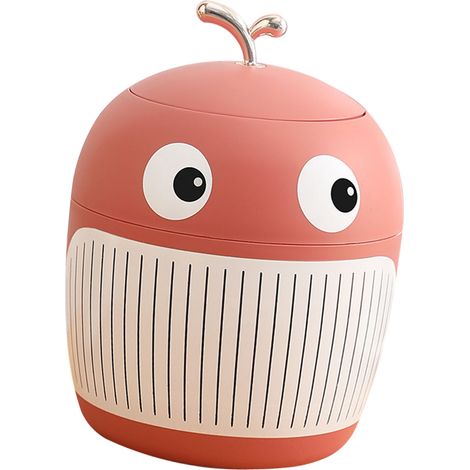 Poubelle de bureau Petite Baleine - Une adorable et luxueuse mini poubelle de bureau/table basse rose cerisier. (1/5)
