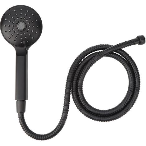 Ensemble de douche à main multifonctionnel, Kit de tuyau haute pression noir mat, pomme de douche (1/4)
