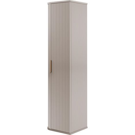 Mobiletto da bagno, cashmere, maniglia oro, 35,5 x 139 x 31,5 cm (1/4)