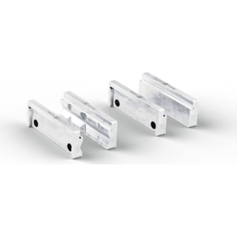 Fein coppia di ganasce di protezione set (P) prisma e (B) grezzo 110 mm alluminio (Fein VersaMAG) (1/5)