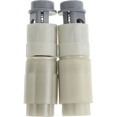 Amortisseur de siège toilette à fermeture amortie, compatible, en plastique et acier inoxydable, (1/5)