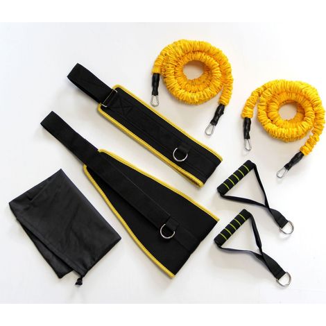 Dual resistance cable machine, cable machine with resistance belt, waist resistance training