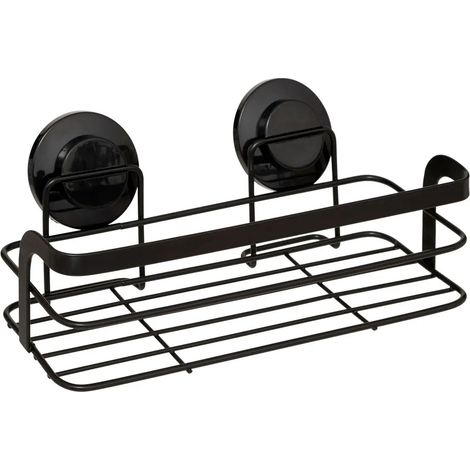 Étagère de Douche à Ventouses "Venterra" 25cm Noir (1/3)