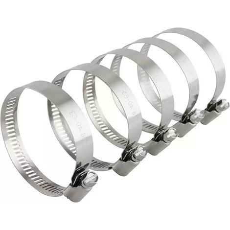 20er-Pack Edelstahl-Schlauchklemmen, Kraftstoffschlauchklemmen, für Kfz-Sanitäranlagen, Pool, Auto, Teich und Garten (6–12 mm)