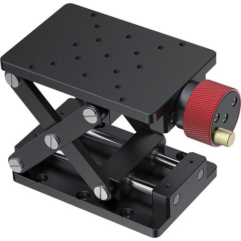 Plateforme de levage manuelle, en alliage d'aluminium, plate-forme de levage précise à axe Z de 55 mm, coulissante optique haute précision, levage de laboratoire, contrôle manuel, déplacement