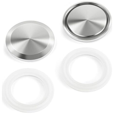 Pair 2 pièces Embout sanitaire compatible avec bride àCollier Tri-Clamp en acier inoxydable 304, raccord pour tube de 4\" de diamètre extérieur (102 mm de diamètre extérieur) (1/5)