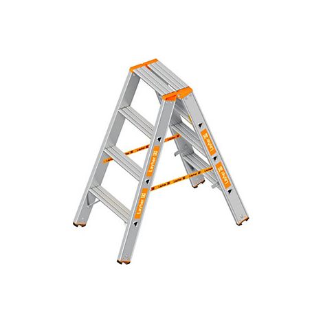 Layher Scala a libro a gradini salita su ambo i lati 2 x 4