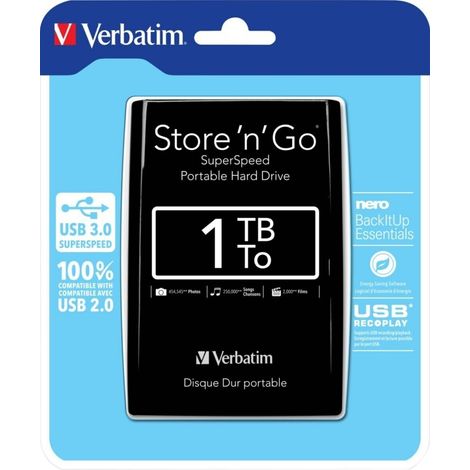 Verbatim Store 'n' Go Externe Festplatte (1/2)