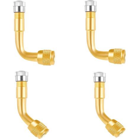 4-teiliges professionelles Reifenventil-Verlängerungsadapter-Set (1/5)