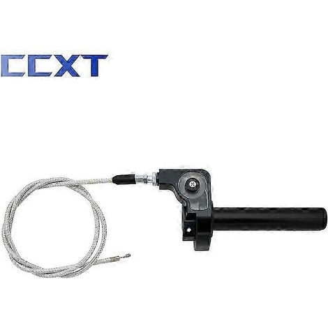 Poignées de guidon universelles 22 mm pour moto, câble d'accélérateur, poignées d'accélérateur à rotation rapide CNC pour Honda CRF, CR, XR, CBR, Yamaha, Suzuki, KTM, coude et poignet (noir, lot de 2) (1/5)