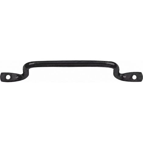 Maniglia a filo tondo con piedi, nero, lunghezza 160mm