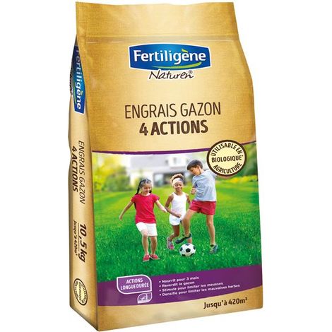 Fertiligene Gazon 4 Actions Engrais Pelouse 10,5 kg (1/3)