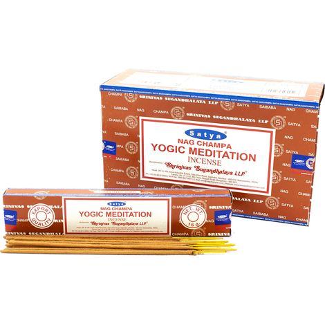 Bâtons d'encens Satya 15g - Méditation Yogique- Vendu par 1 (1/2)