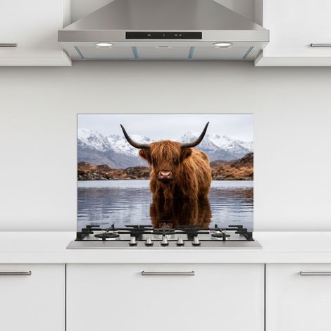 CRÉDENCE CUISINE Highlander écossais - Marron - Eau 60x40 cm