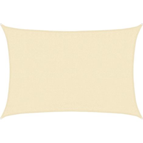 Maison Exclusive - Sonnensegel 160 g/m² Creme 3,5x5 m HDPE (1/5)