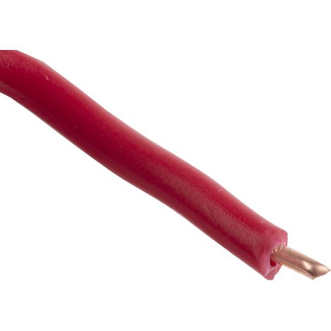 RS PRO Fil de câblage, section 1 mm², 600 V Rouge Cuivre recuit, Maximum +70 °C, 100m ( Prix pour Bobine de 100 Mètres )