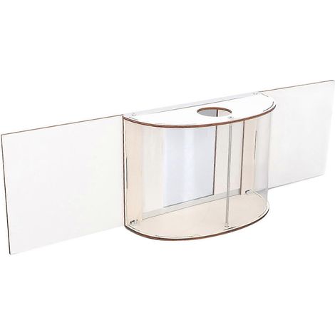 Mangeoire à oiseaux d'intérieur pour fenêtre, résistante à la pluie, entrée réglable, stable, vue dégagée à 180°, idéale pour l'observation des oiseaux. (1/5)