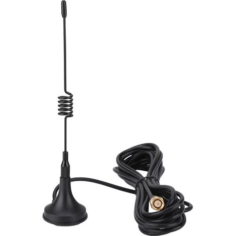 Antenne magnétique 433MHz avec connecteur RP-SMA mâle droit pour radioamateur (1/5)