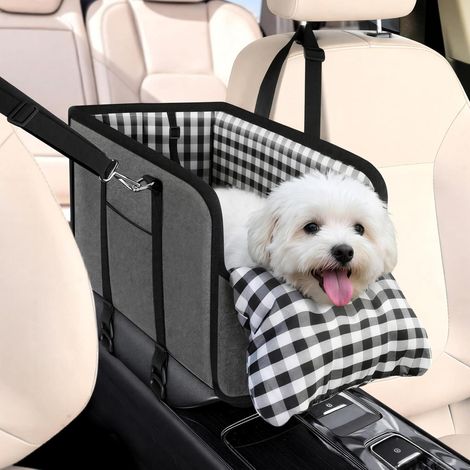 Hundesitz Auto für kleine Hunde, wasserdicht, mit Sicherheitsgurt, Wendekissen (1/5)