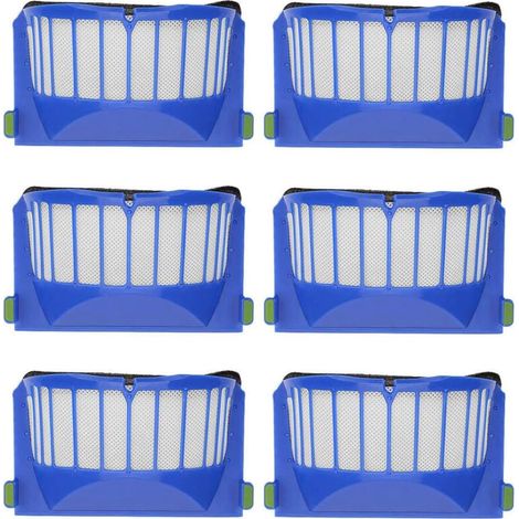 Confezione da 6 filtri compatibili con Roomba serie 600 - Parti di ricambio per 694, 692, 650, 660 e 651 - Parti di ricambio per iRobot Roomba (1/4)