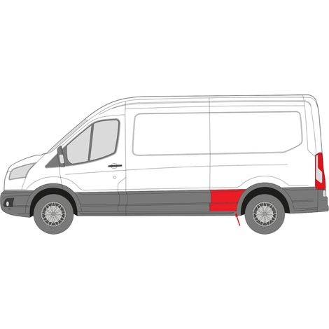 Ford Transit 13 LATERAL delante de la rueda LE tira de contorno larga