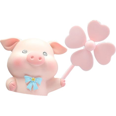 Accessoires de décoration à clip pour diffuseur d'aromathérapie, ornement mignon en forme de cochon pour voiture, idéal pour la climatisation. Motif dessin animé. (1/5)