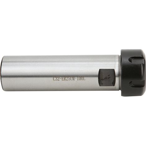 Rallonge de mandrin à pinces 40CR 100L, tige droite de précision, porte-mandrin CNC C32-ER25UM-100L (1/5)