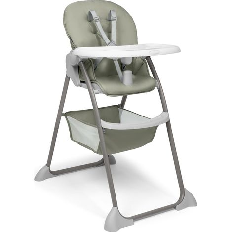 Chaise Haute Bébé Pliable dès 6 Mois jusqu'à 15 kg, Sit N Fold Sage (1/5)
