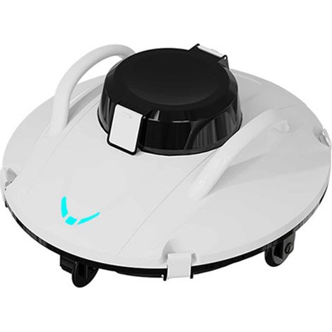 Swimming Pool Cleaning Robot, Electric Swimming Pool Robot, Swimming Pool Cleaner with Two Drive Motors, Bottom Cleaning, Filter Full Indicator