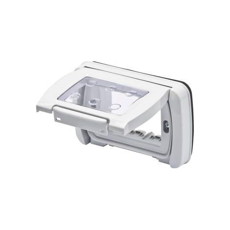 PLAQUE ETANCHE 4 P.GRIS 7035 TOP SYSTEM GEWISS GW22463