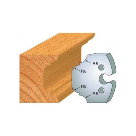 JEU DE 2 FERS PROFILES ACIER HT.50MM N°214