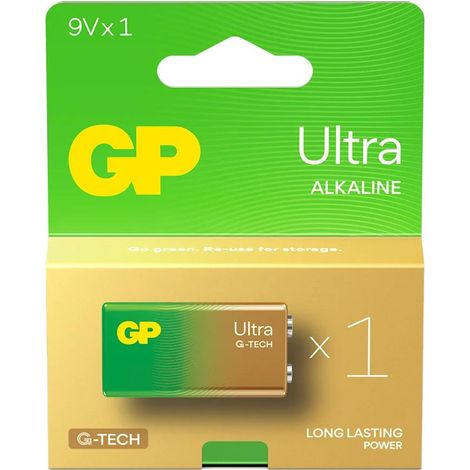 Pila alcalina 6LR61 9V GP ReCyko Ultra alcalina G-TECH - 1 unidad (1/5)