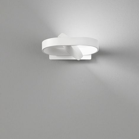 Applique a Parete in Metallo Bianco, Lampada LED 6W Orientabile con Tecnologia CCT Selezionabile 3000K-4000K-6000K, Design Moderno - Perenz (1/3)