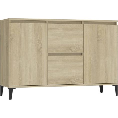 Credenza credenza cassettiera mobile contenitore organizer cucina soggiorno soggiorno Sonoma 104 x 35 x 70 cm derivati del legno marrone 020031487