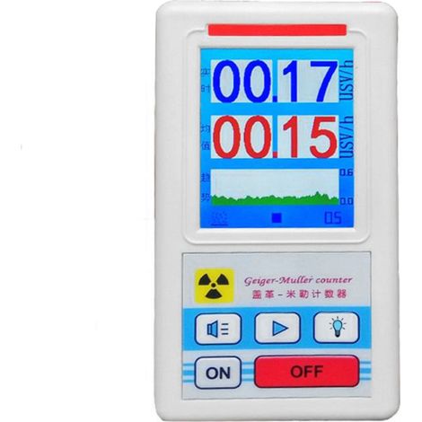 Compteur Geiger portable multifonctionnel, détecteur de rayonnement nucléaire, dosimètre personnel, détecteur de billes, testeur de rayons X bêta-gamma (1/5)