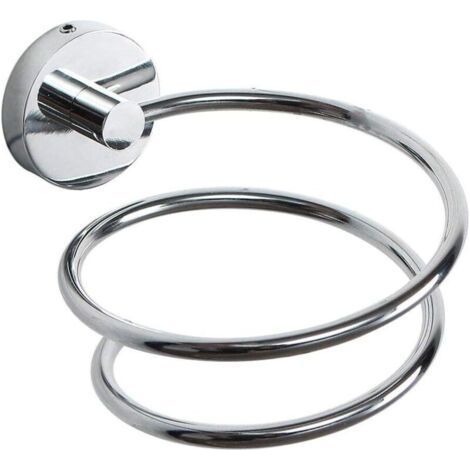 Wall Mounted Hair Dryer Holder, 10585130mm, 304 Stainless Steel Hair Dryer Storage/Holder, Bathroom Accessories (1/5)