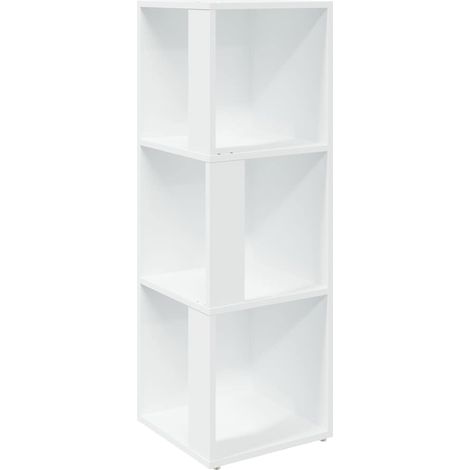 vidaXL Corner cabinets 33 x 33 x 100 cm Engineered Wood White (1/5)