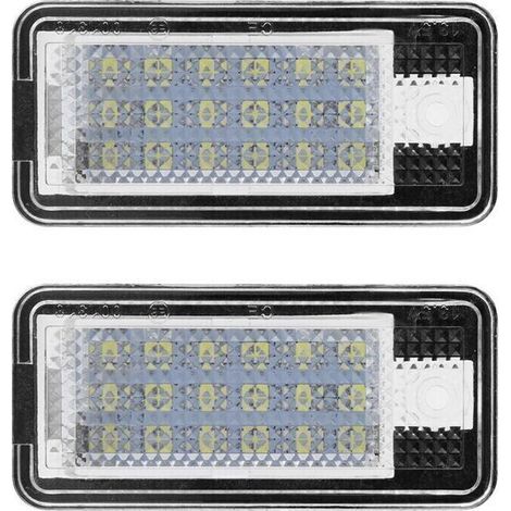 Ulisem 2-teiliges LED-Kennzeichenbeleuchtungsset für Audi A3 S3 A4 S4 B6 B7 A6 C6 S6 A (1/4)